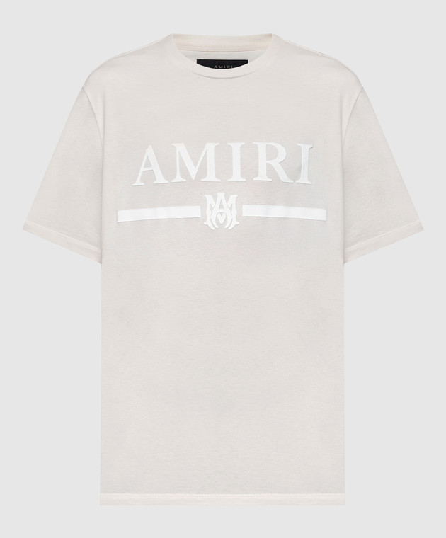 AMIRI - Beige t-shirt with logo PF23MJL001 - shop with Slovenia