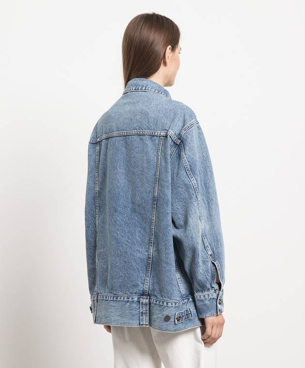 Khaite - Blue denim jacket GRIZZO 1098094W908 - shop with European