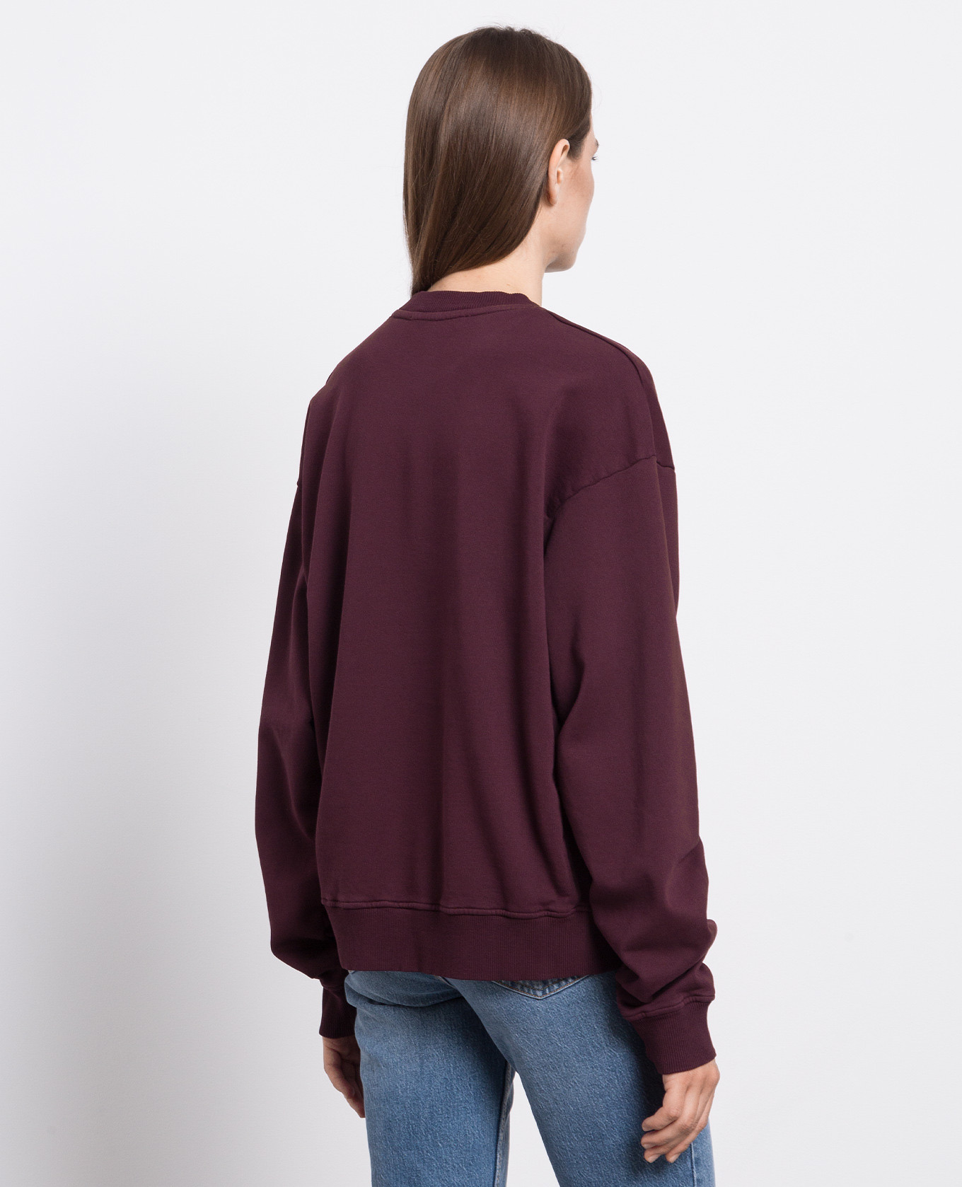 Burgundy sweatshirt with logo Philosophy di Lorenzo Serafini 4