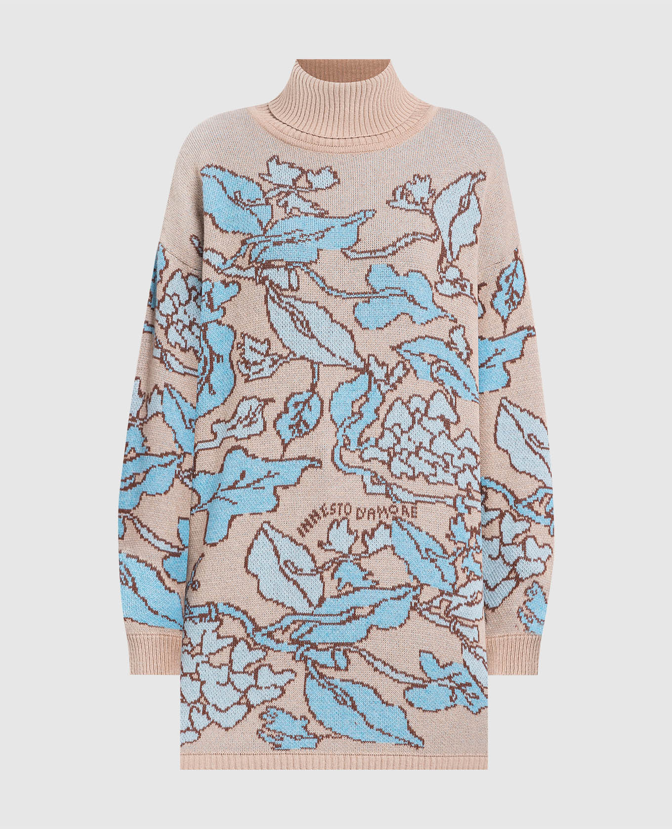 

Brown sweater in a floral pattern Twinset