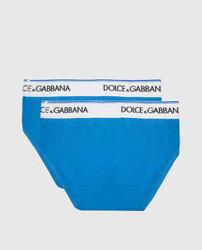 Dolce&Gabbana Children's set of blue briefs L4J700G7M5S