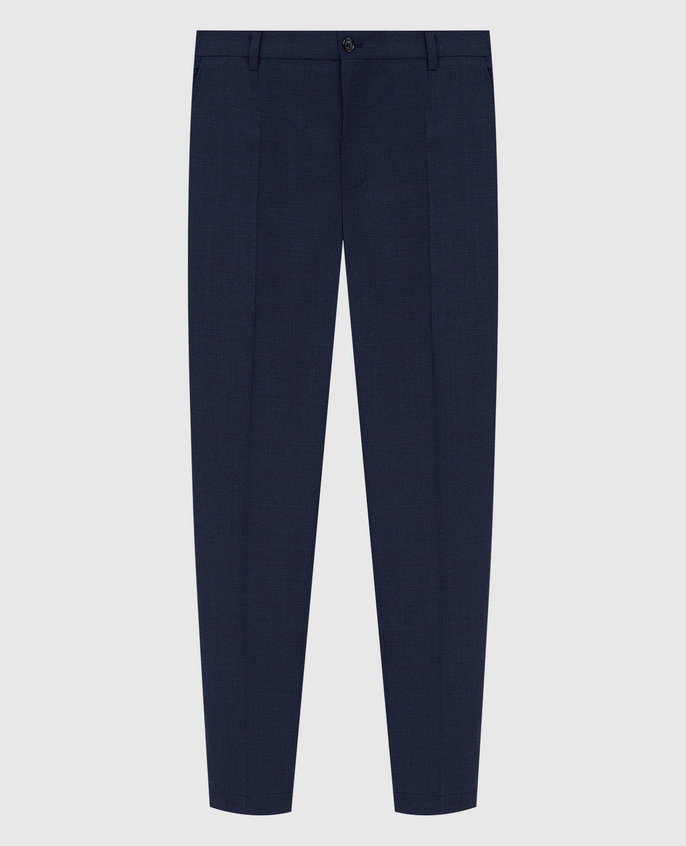

Navy check trousers Dolce&Gabbana, Blue
