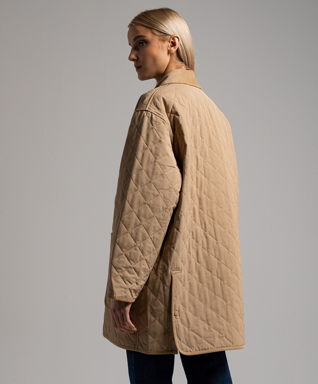 ジャケット TOTEME Woman Jacket Brown 241WRO1022FB0169 040 Brown quilted jacket Toteme - women - TOTEME