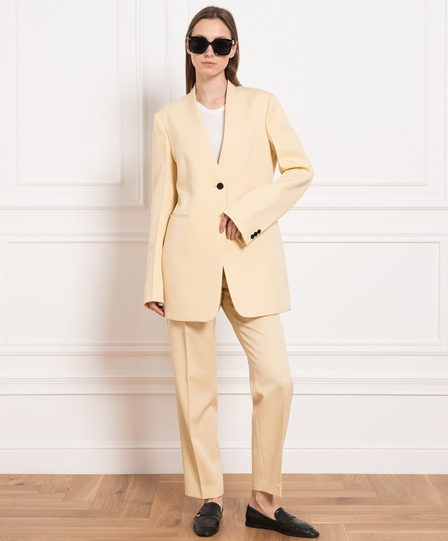 ジャケット JIL SANDER Women Outer J01BN0133J40021 108 YELLOW Jersey playsuit in yellow - Jil Sander | Mytheresa