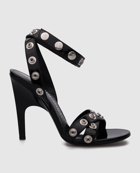 The Attico Black Cosmo sandals 241WS776E056S