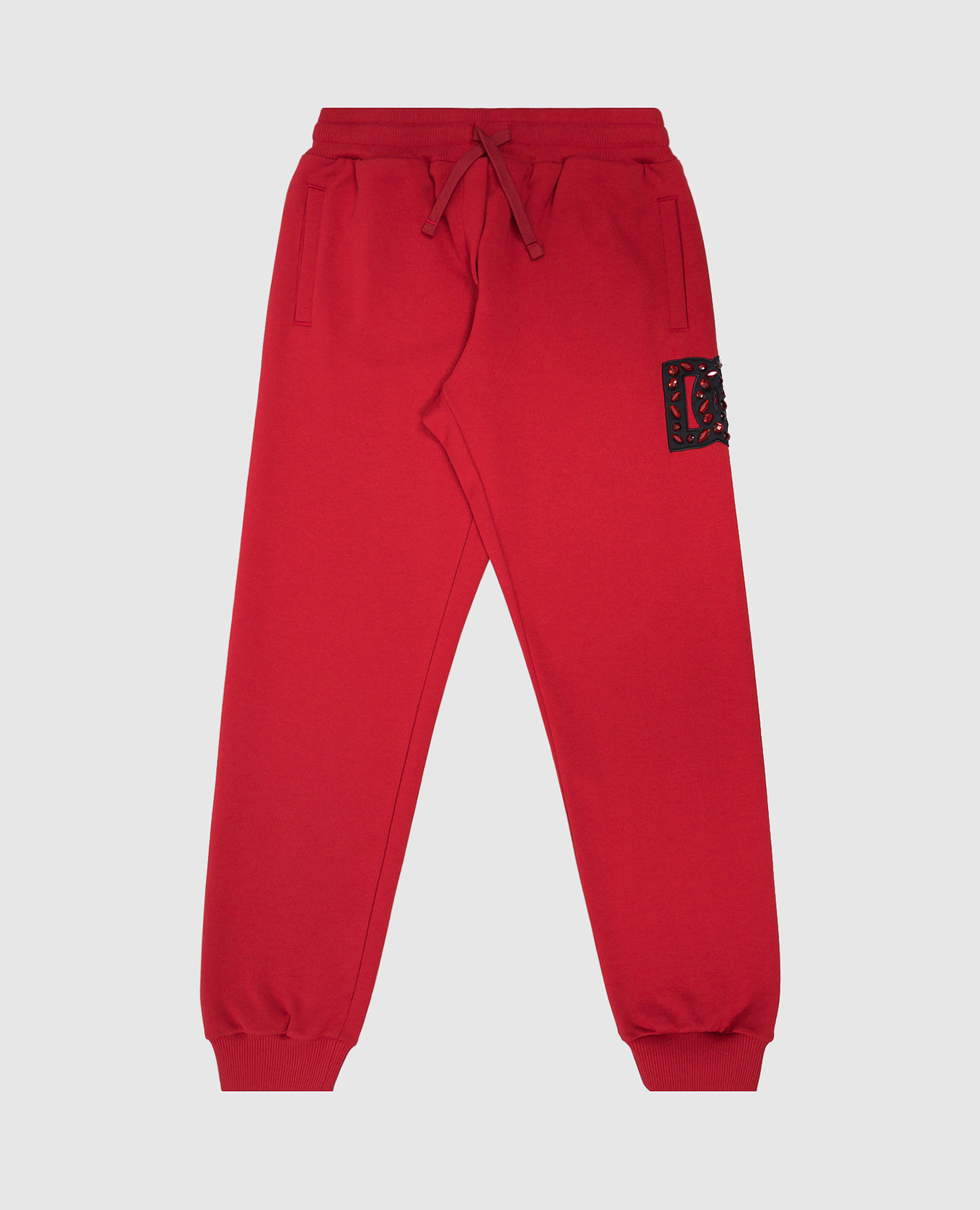 

Children's red joggers with crystals Dolce&Gabbana