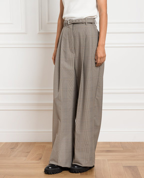 Max Mara Sportmax Brown pants in a Windsor check XERO