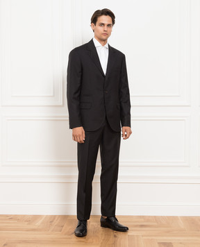 Brunello Cucinelli Black wool suit MF4597BTZ
