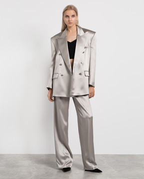 Magda Butrym Gray double-breasted jacket BLAZER01129723