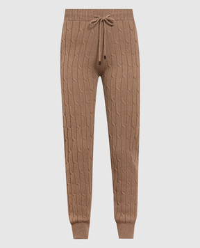 Peserico Tan textured joggers S94043F0709095
