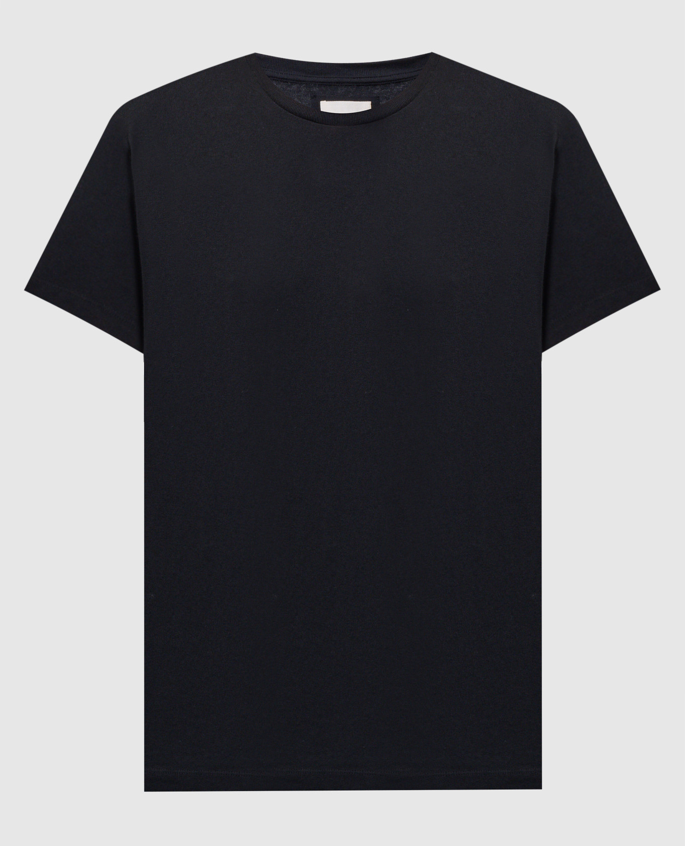 

Emmylou black t-shirt with logo patch Khaite, Черный