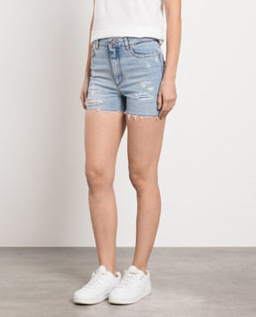 Dolce&Gabbana Blue denim shorts with slits FTCLFDG8GJ6