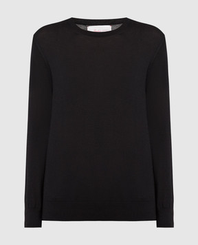 Babe Pay Pls Black wool, silk and cashmere jumper MD9441318410R
