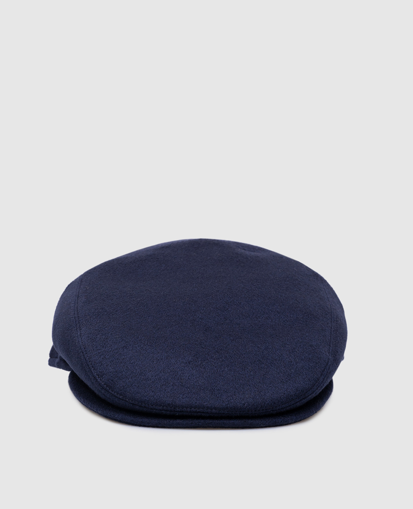 

Blue Vincenzo cashmere cap with logo Borsalino