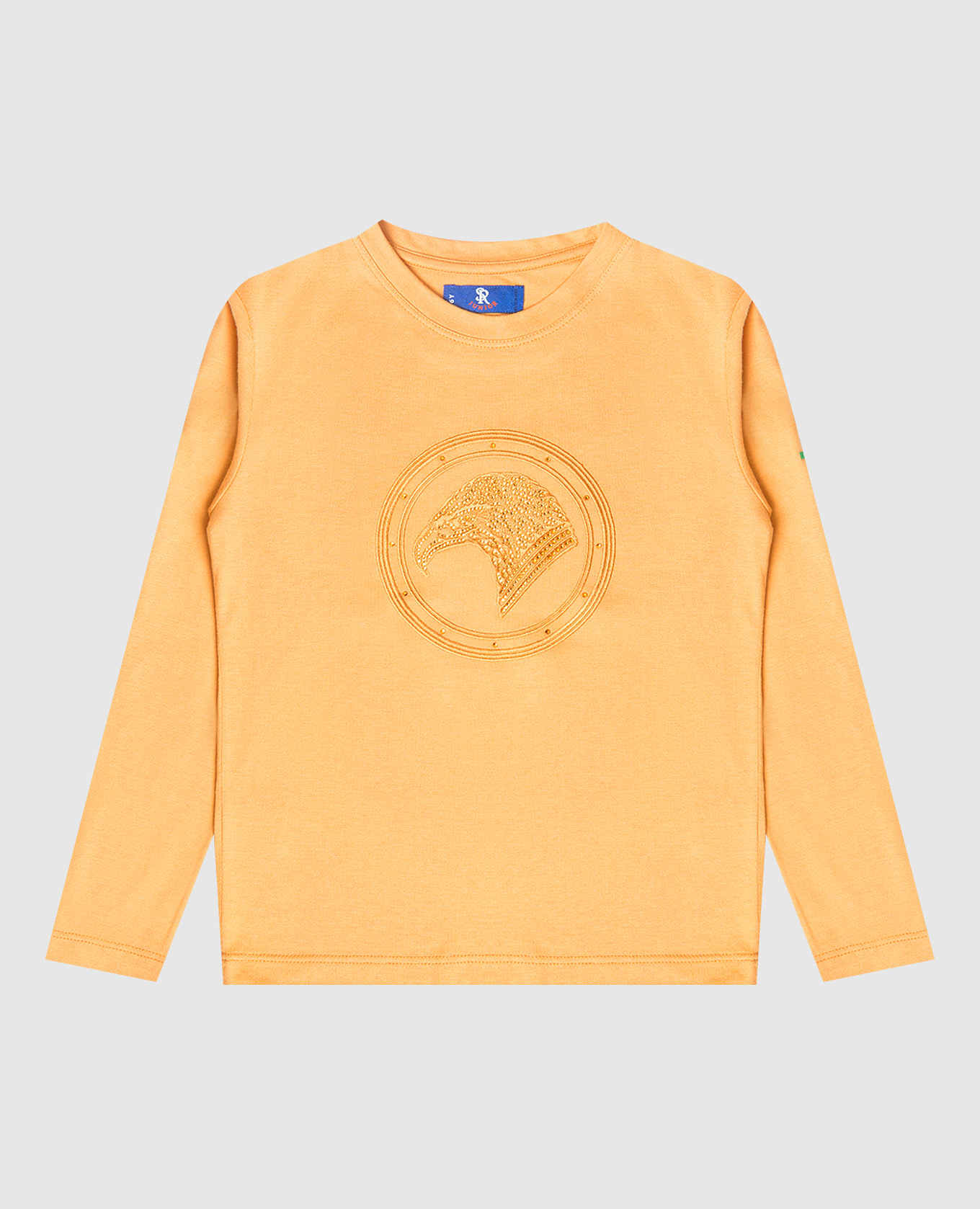 Children's orange longsleeve with crystals stefano ricci