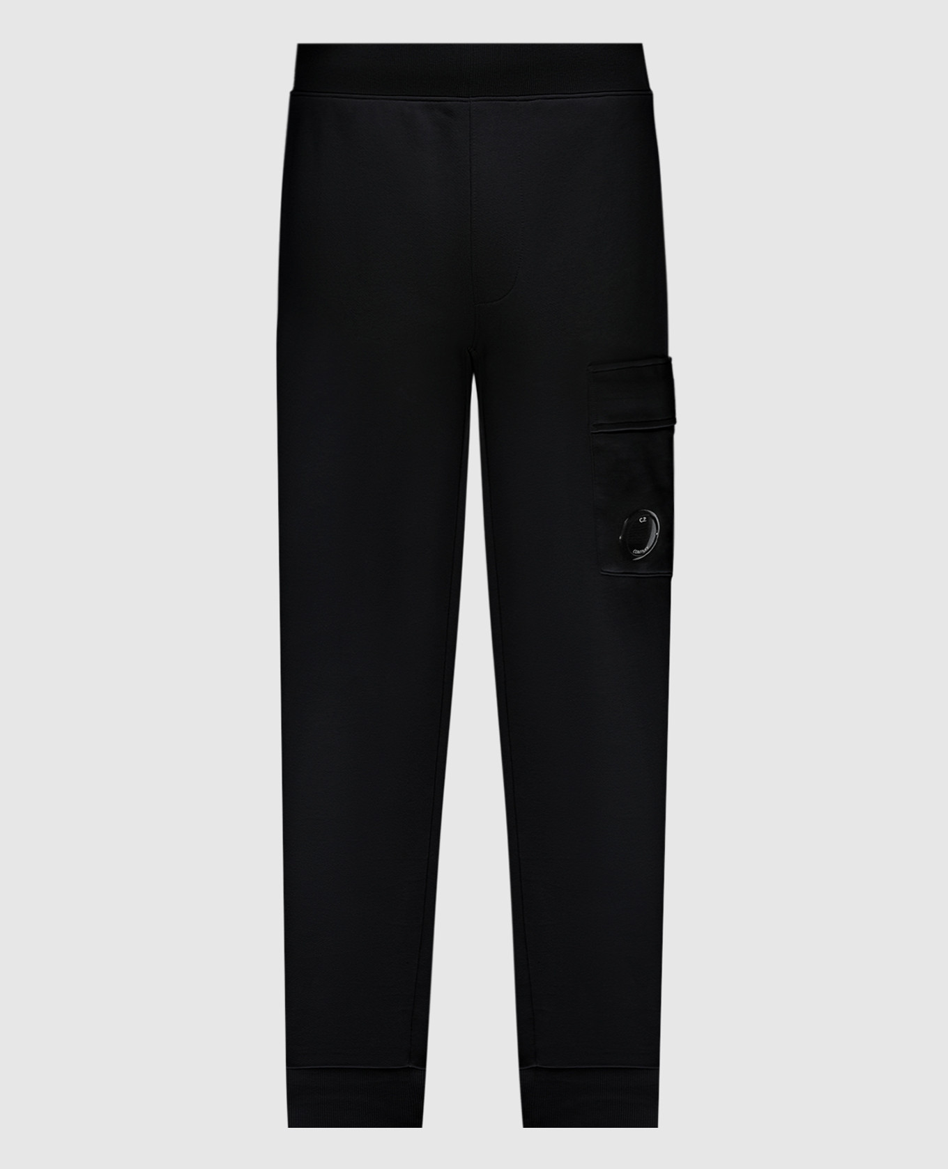 C.P. Company Black logo joggers