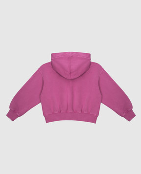 Khrisjoy Children's purple hoodie with logo embroidery KT4P00F0132