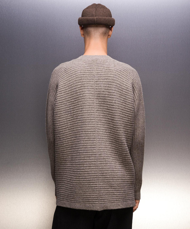 Jan Jan Van Essche - Gray wool sweater #42 KNIT42 - shop