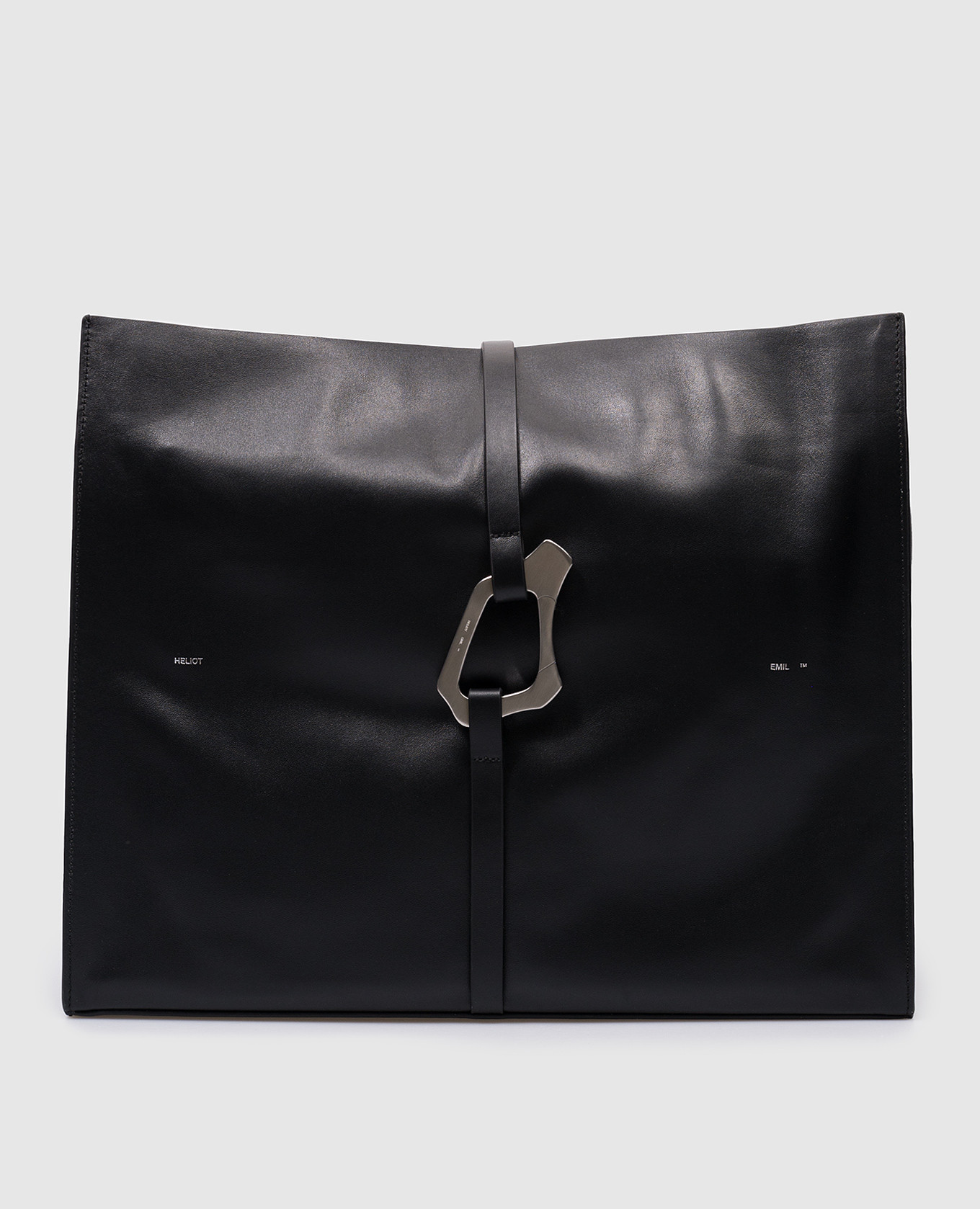 Heliot Emil - Black leather bag LUCULENT TOTE 1544L03 - shop with