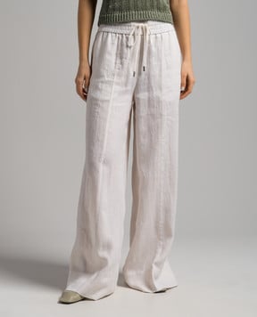 Peserico Beige linen pants P0421302600