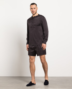 Tom Ford Black silk pajama shirt T4H161010