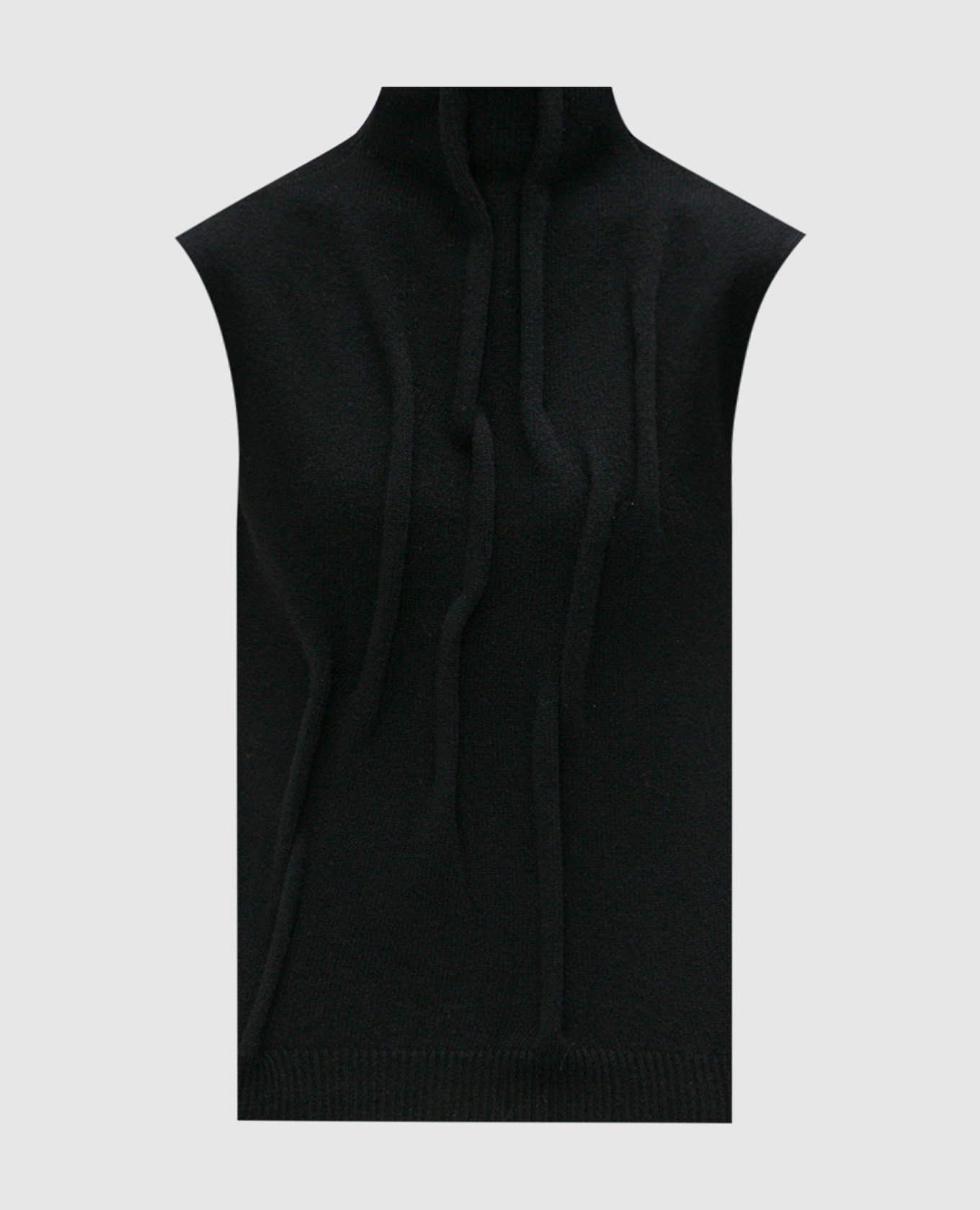 

Black vest made of wool Gauchere, Черный
