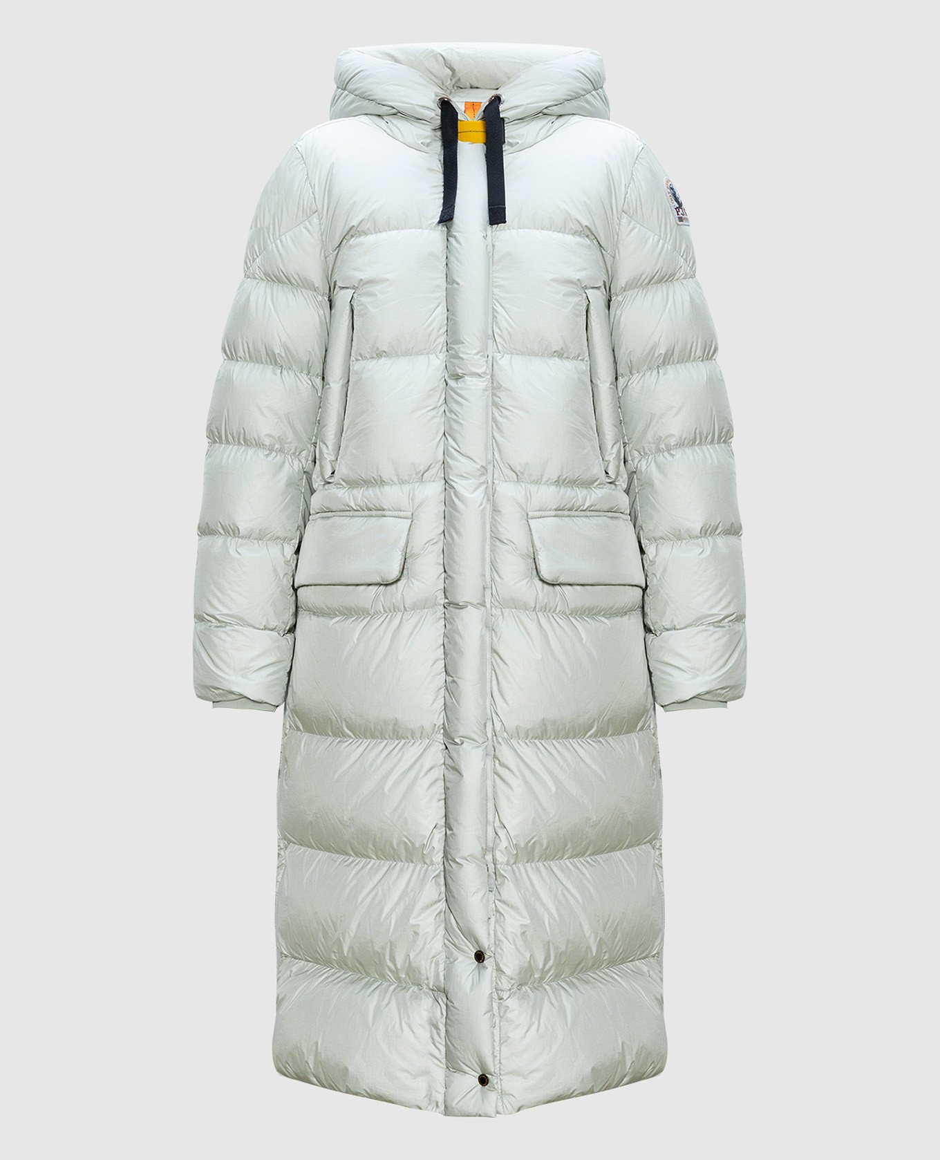 Mummy green down coat with logo parajumpers