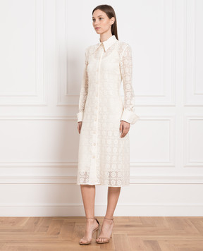 Max Mara Sportmax Beige openwork shirt dress Recente RECENTE