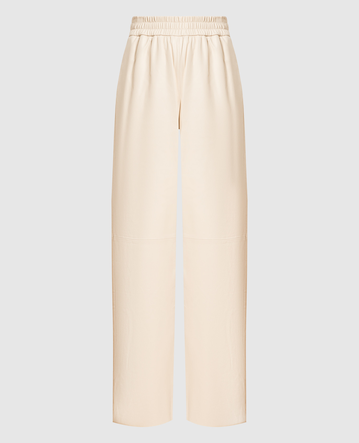 Beige leather pants simonetta ravizza