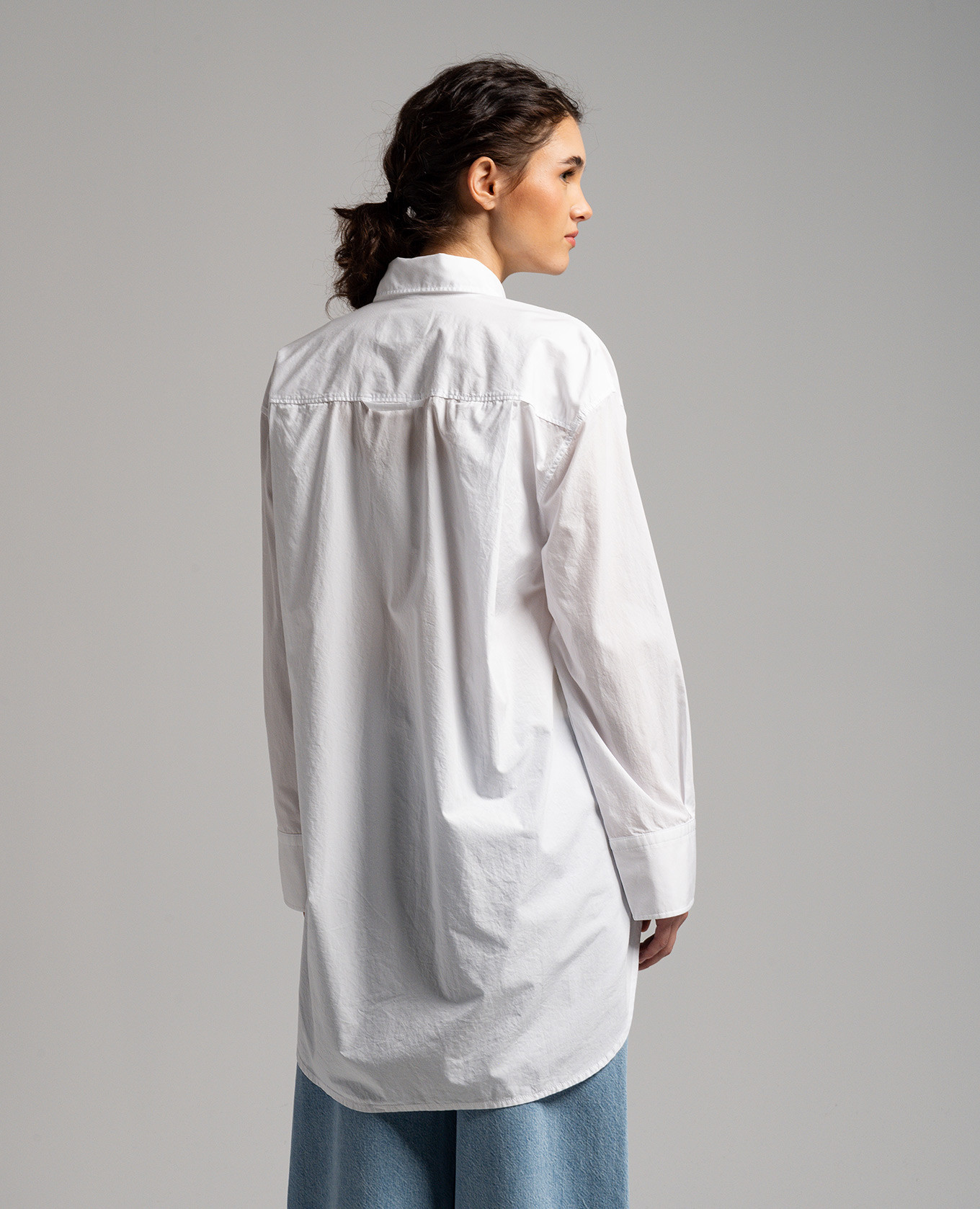 White KAYLA blouse with an asymmetric bottom CITIZENS OF HUMANITY 4