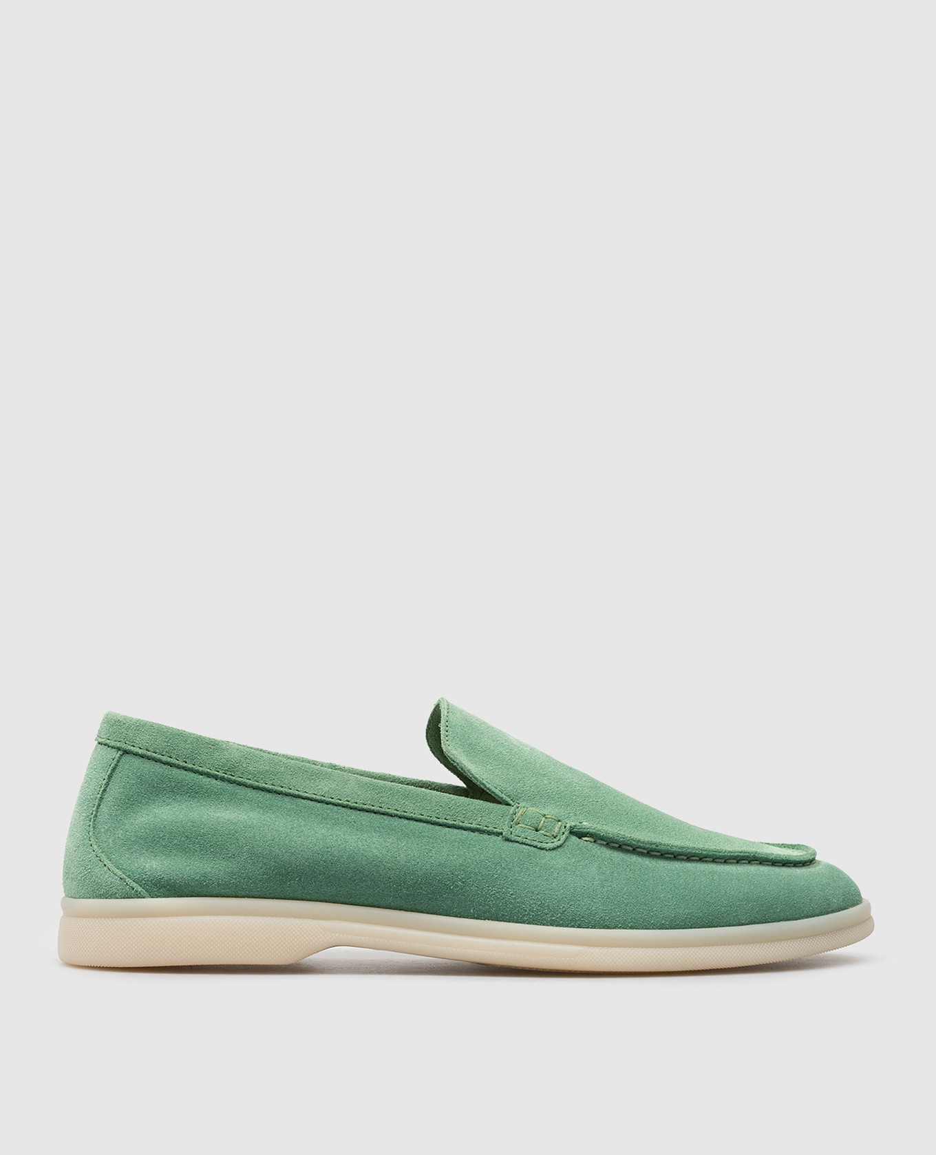 Green suede loafers babe pay pls