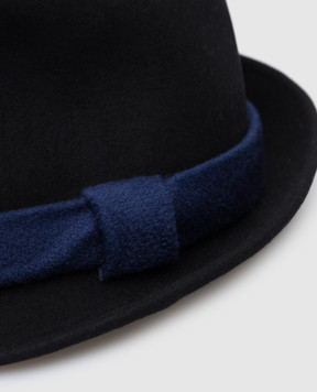 Stefano Ricci Children's black hat made of wool YVF6229CA10