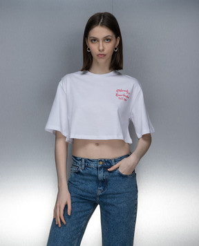 Philosophy di Lorenzo Serafini White t-shirt with a print A07020756