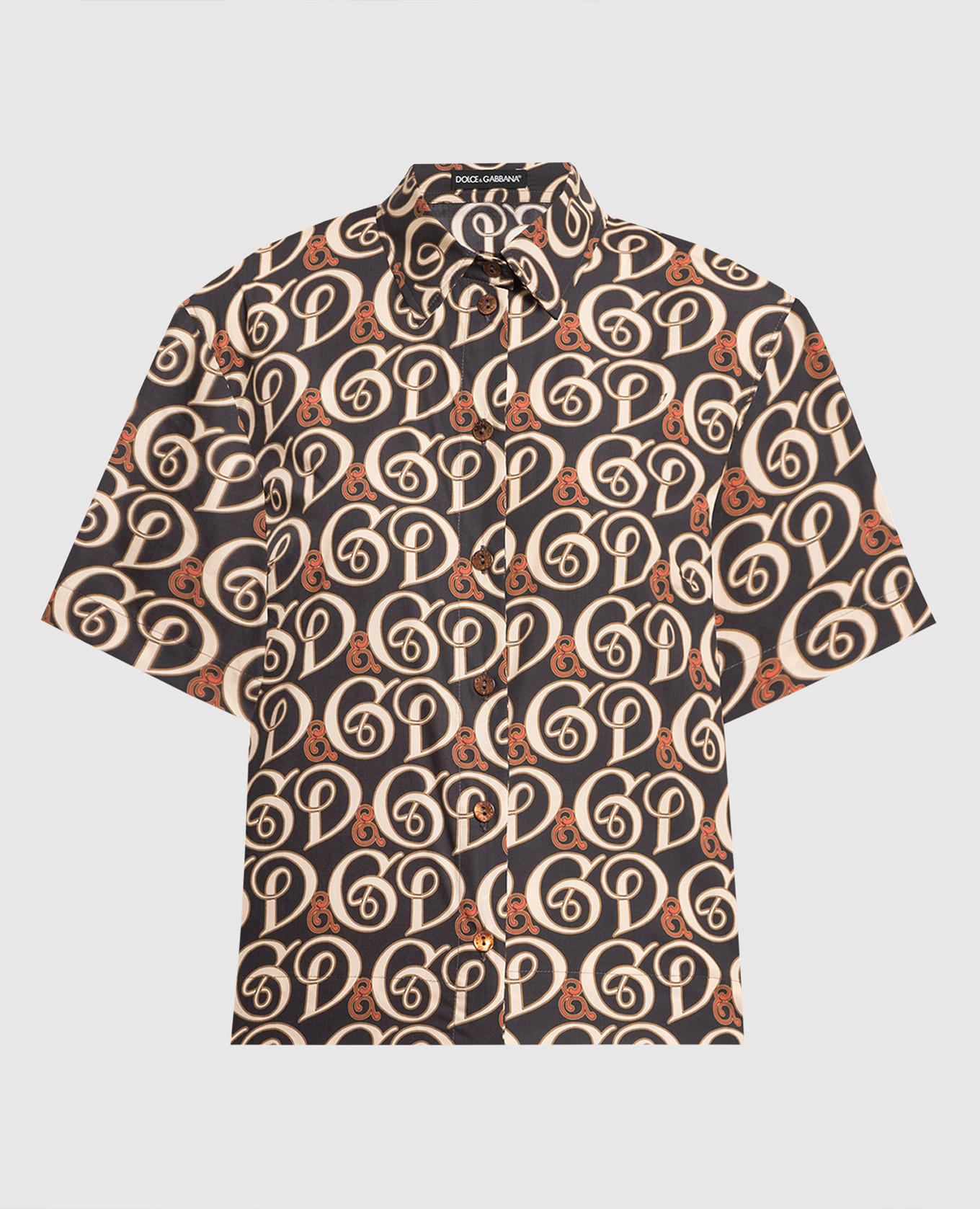 

Black shirt with monogram print Dolce&Gabbana