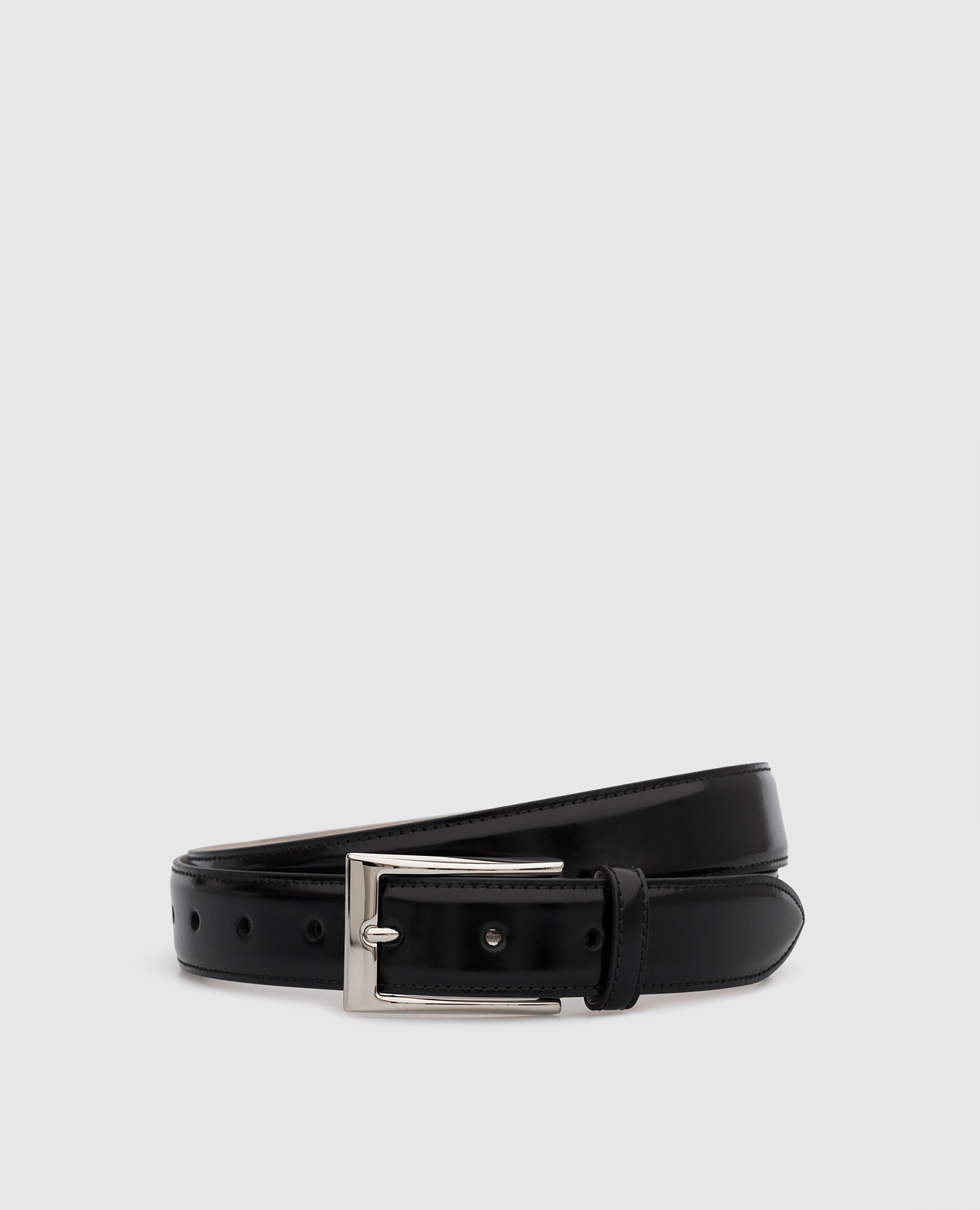 Black leather strap brunello cucinelli