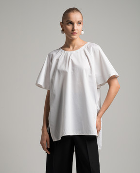 CO White blouse with silk 1212ICSS