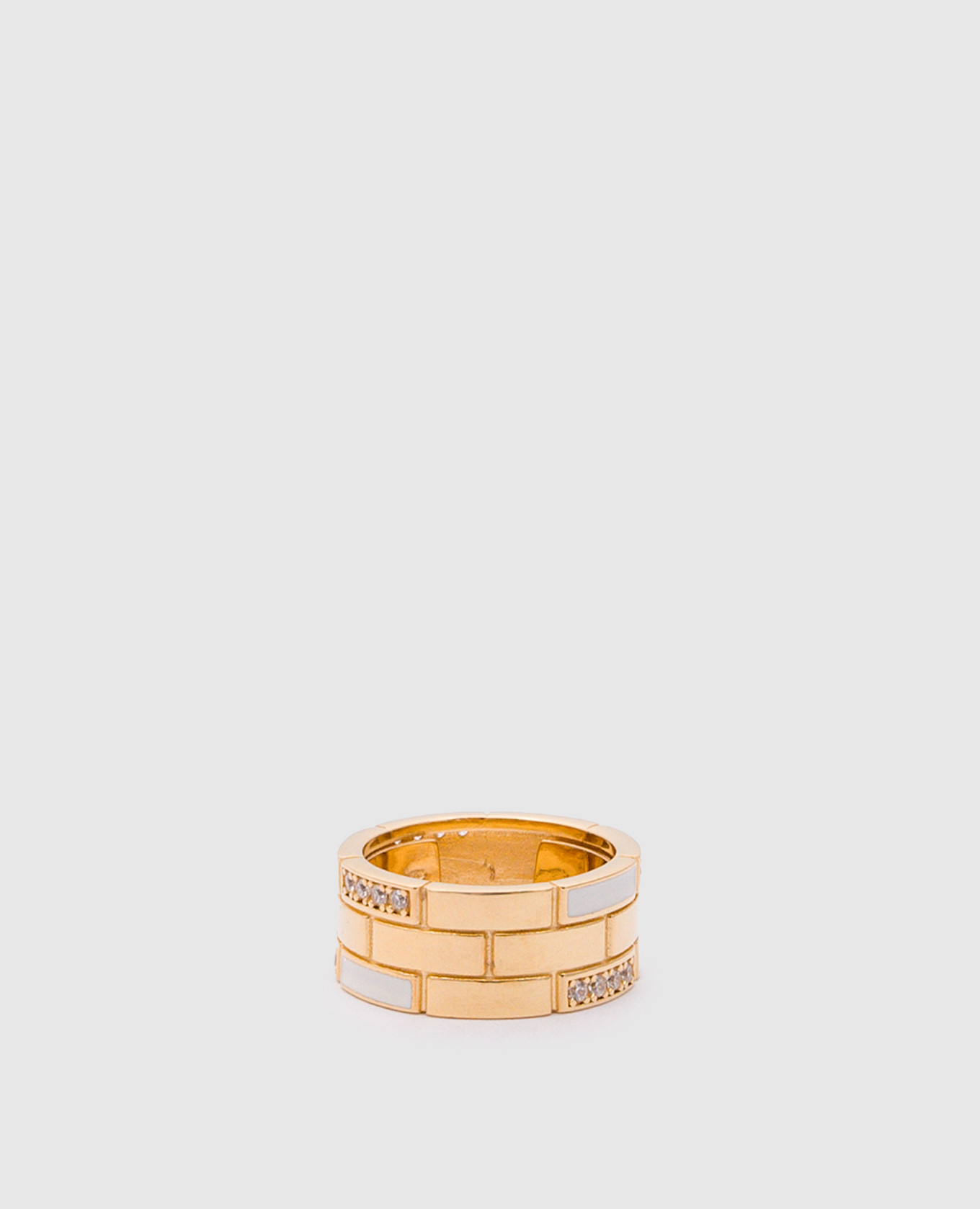 

Silver ring with zirconium Labrioro, Золотистый