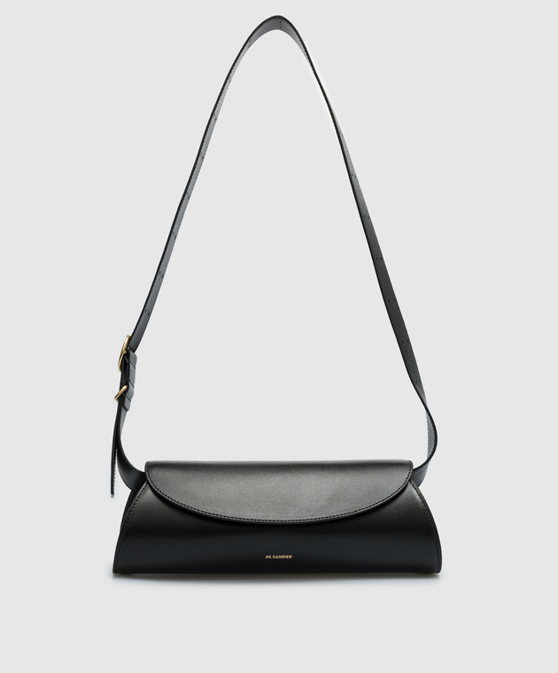 Jil Sander - Cannolo Black Leather Crossbody Bag