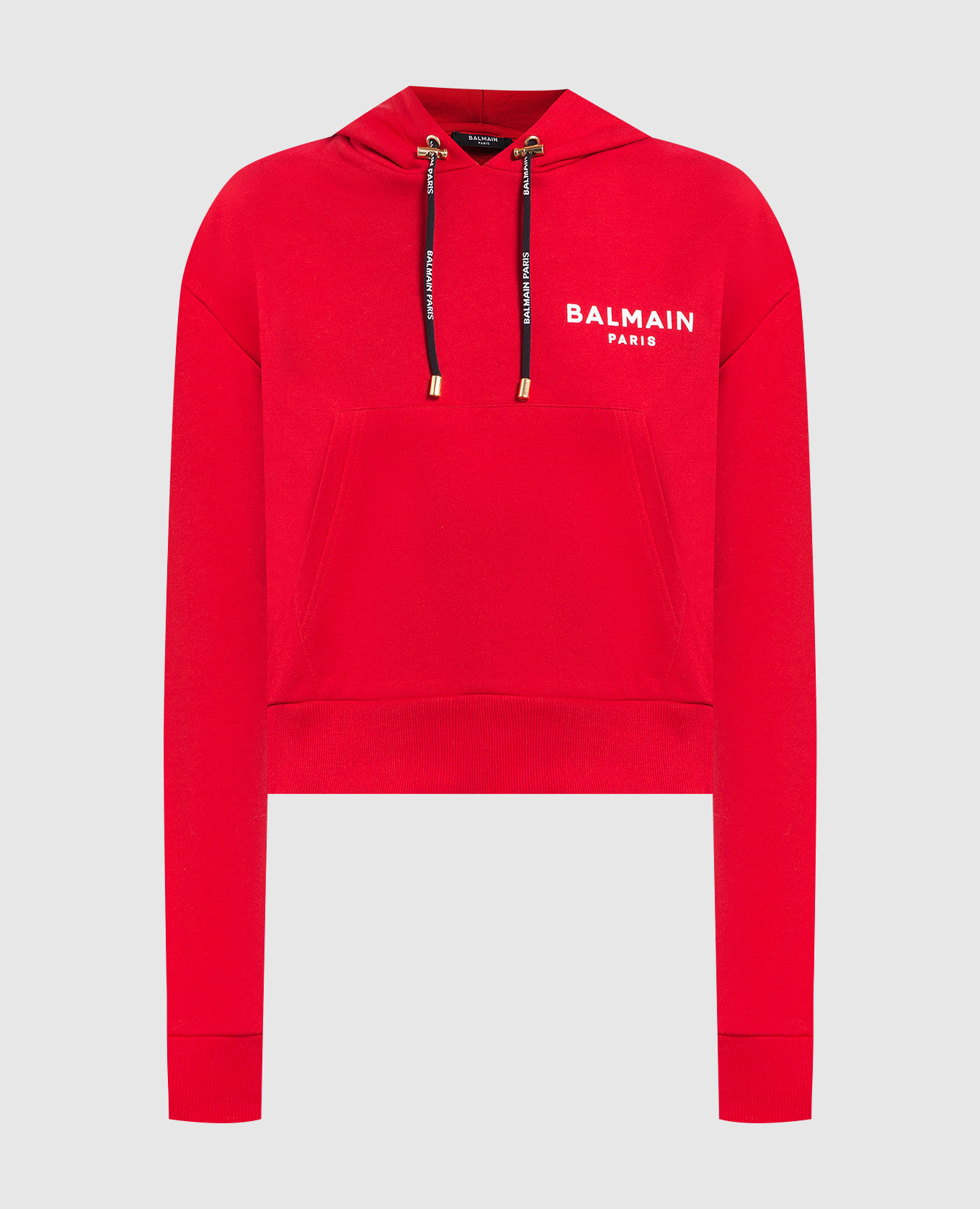 

Red hoodie with contrasting logo Balmain