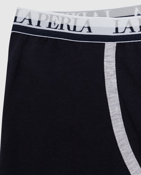 LA PERLA Children's blue boxer briefs with logo 5404826