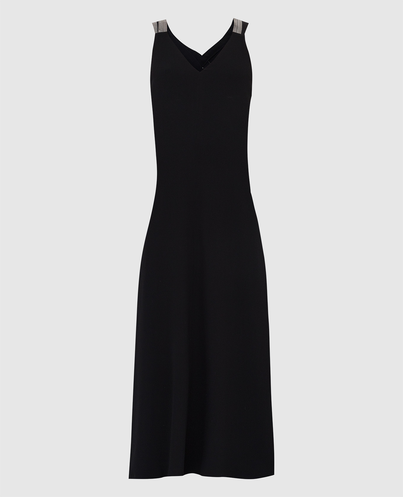 

Silk dress with chains Brunello Cucinelli, Black