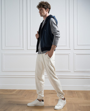 Cashmere&Whiskey Blue double-sided vest GM0061340437