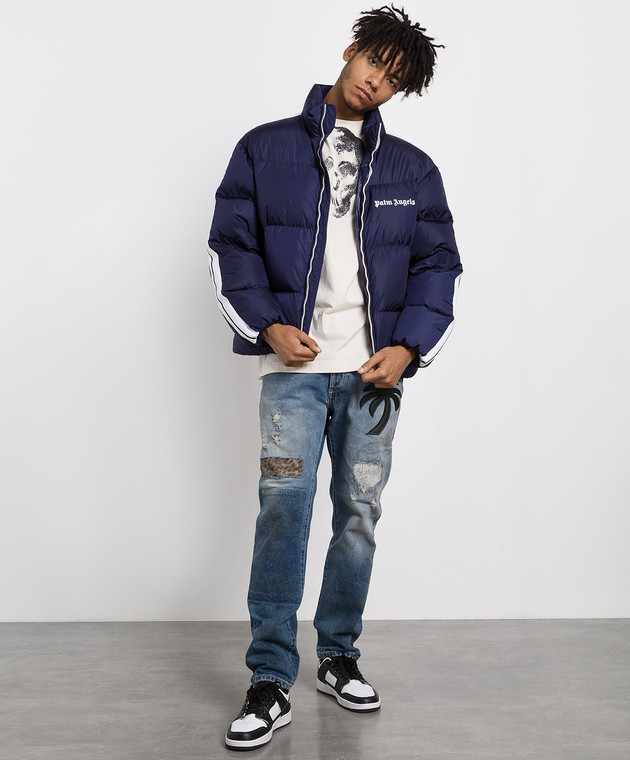 Outlets Blue Palm Angels Jacket