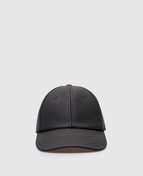 Off-White Black cap with logo embroidery OMLB052F23FAB030