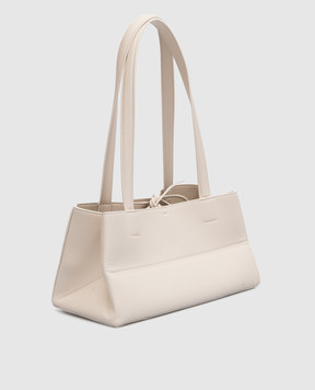 Nanushka White Origami tote bag with logo NW23RSBG02771