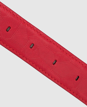 Stefano Ricci Kids red leather belt with logo monogram Y301VHAA302P