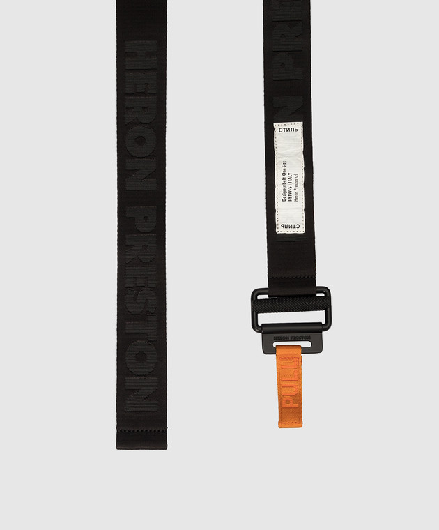 Heron Preston - Black belt with jacquard logo