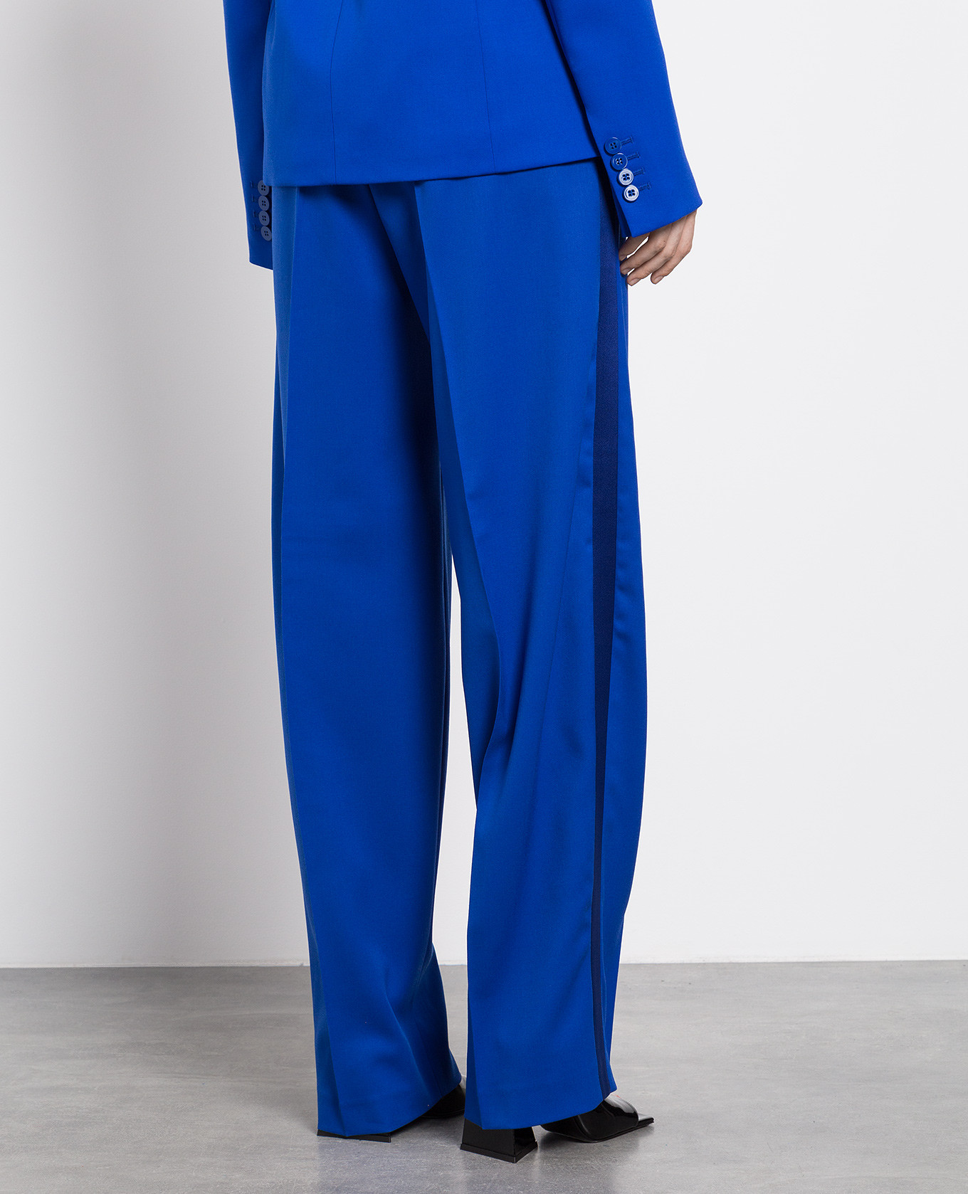Blue wool loose fit trousers The Attico 4