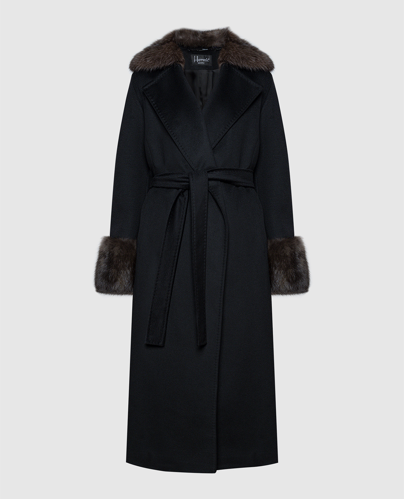 Scump/De Lux Heresis A black wool-scented coat