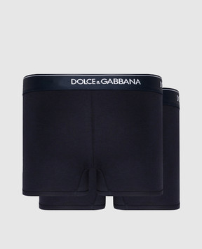 Dolce&Gabbana Set of blue boxer briefs with logo M9C07JONN95